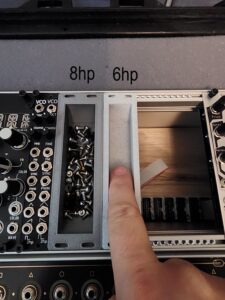 The Scoop a eurorack blind/blank for storage
